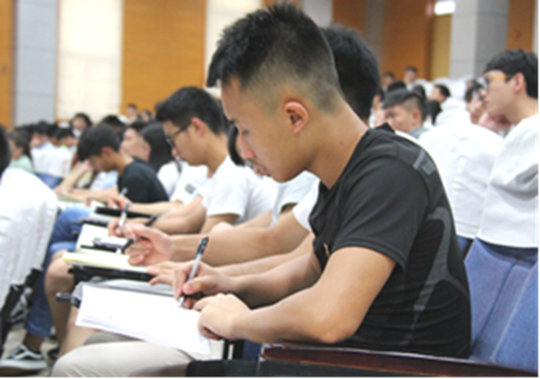 宣传统战处处长王劲松为青马工程暨业余团校学员作报告